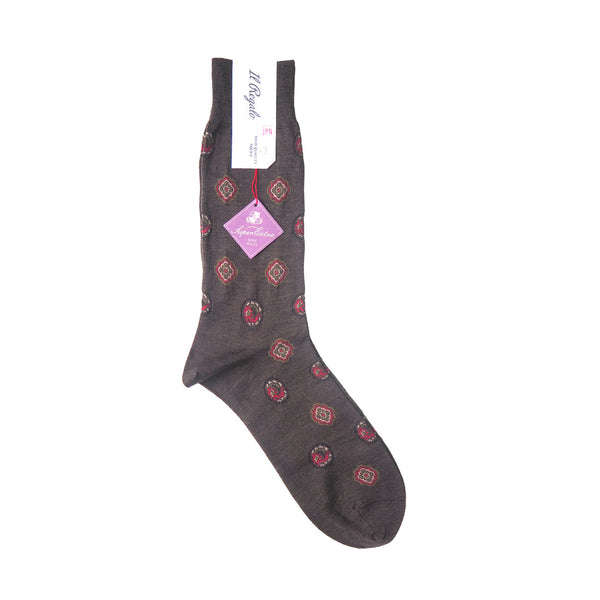 ボタニカルメダリオンソックス - 靴下 BROWN / 25-27cm Il Regalo/イルレガロ | HIGH QUALITY SOCKS