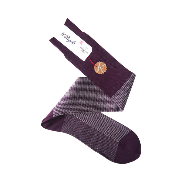 パピートゥースロングホーズ - 靴下 BURGUNDY / 25-27cm Il Regalo/イルレガロ | HIGH QUALITY SOCKS