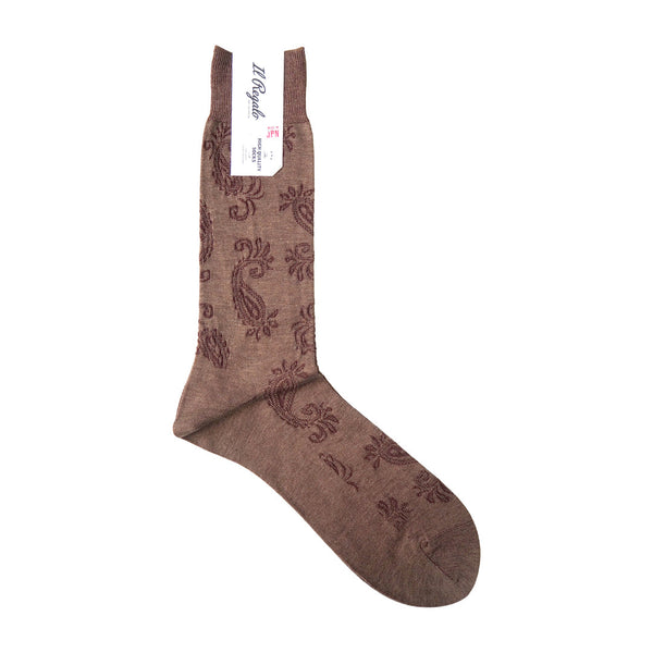 ペイズリーソックス - 靴下 MOCHA / 25-27cm Il Regalo/イルレガロ | HIGH QUALITY SOCKS