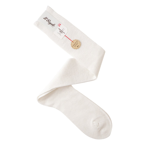 リネンエアリーリブロングホーズ - 靴下 Il Regalo/イルレガロ | HIGH QUALITY SOCKS