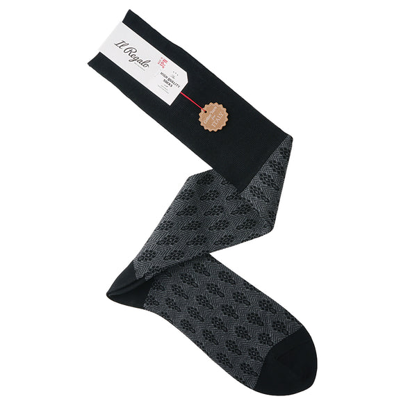 アンティークダイヤモンドロングホーズ - 靴下 Il Regalo/イルレガロ | HIGH QUALITY SOCKS