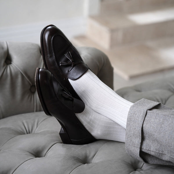 8×2リブ ロングホーズ - 靴下  Il Regalo/イルレガロ | HIGH QUALITY SOCKS