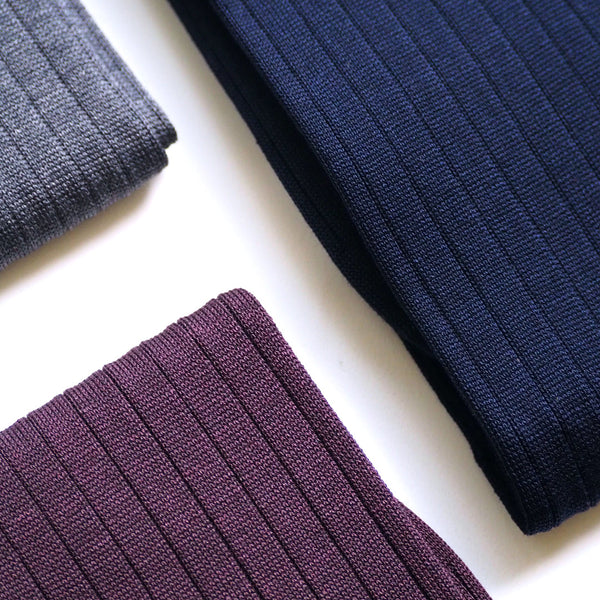 8×2リブ ロングホーズ - 靴下  Il Regalo/イルレガロ | HIGH QUALITY SOCKS