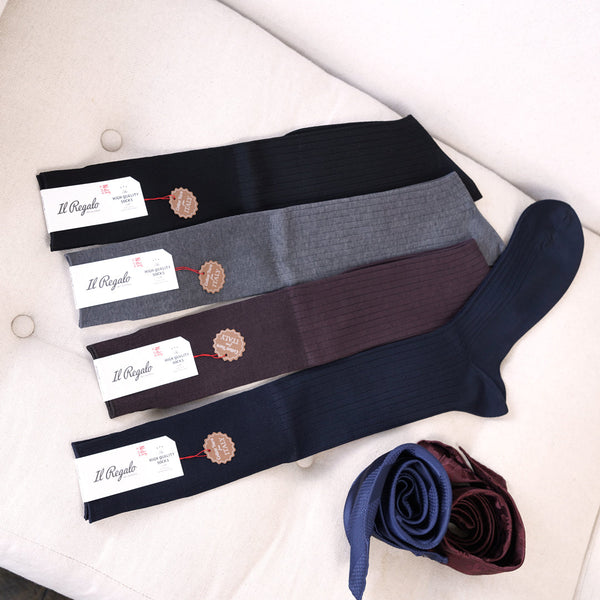 8×2リブロングホーズ / Lサイズ - 靴下  Il Regalo/イルレガロ | HIGH QUALITY SOCKS