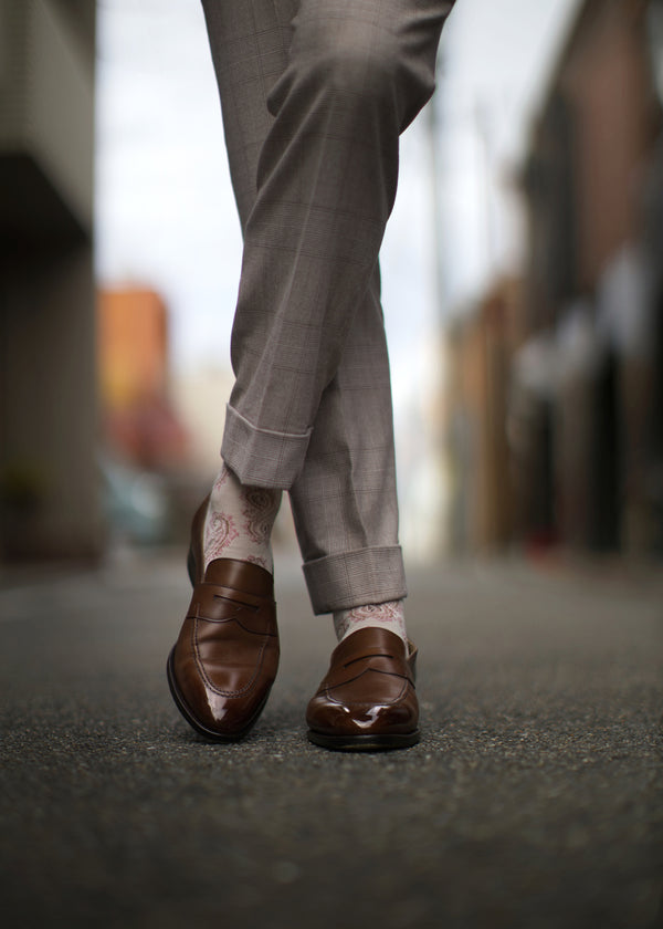 スノーペイズリーロングホーズ 【outBespokenコラボレーション】 - 靴下  Il Regalo/イルレガロ | HIGH QUALITY SOCKS