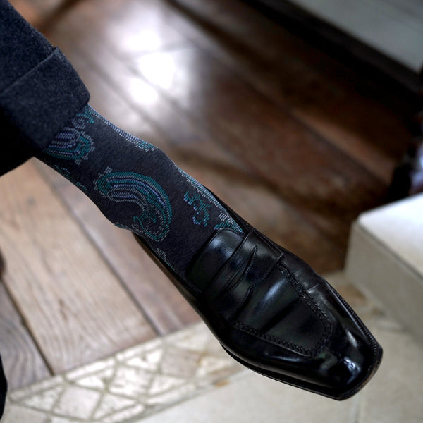 アンティークペイズリーソックス - 靴下 Il Regalo/イルレガロ | HIGH QUALITY SOCKS