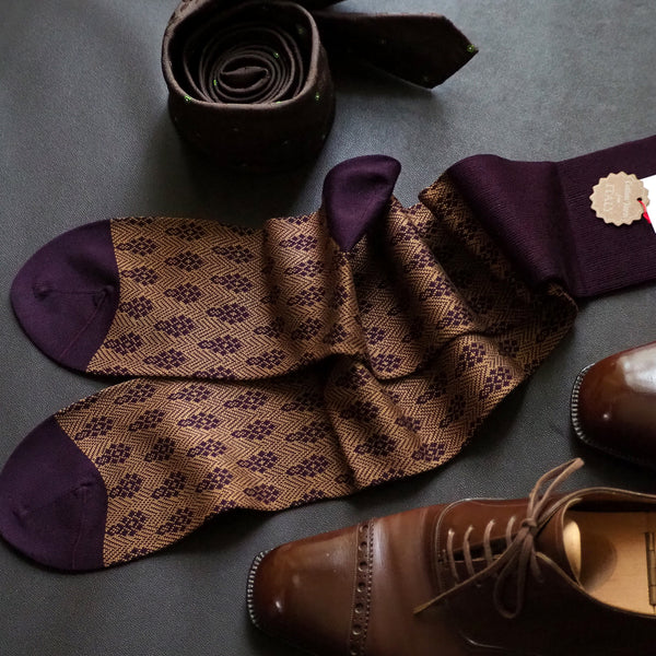 アンティークダイヤモンドロングホーズ - 靴下 Il Regalo/イルレガロ | HIGH QUALITY SOCKS