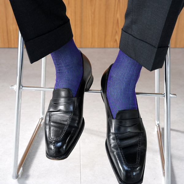 リバーシブルバイカラーロングホーズ - 靴下 Il Regalo/イルレガロ | HIGH QUALITY SOCKS