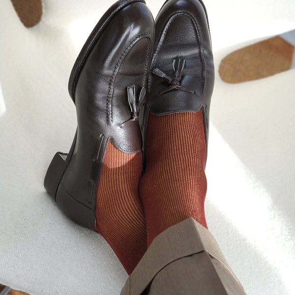 リバーシブルバイカラーロングホーズ - 靴下 Il Regalo/イルレガロ | HIGH QUALITY SOCKS