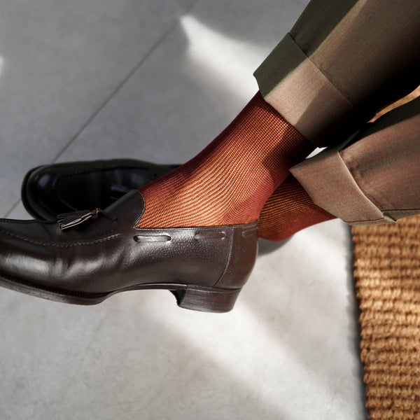 リバーシブルバイカラーロングホーズ - 靴下 Il Regalo/イルレガロ | HIGH QUALITY SOCKS