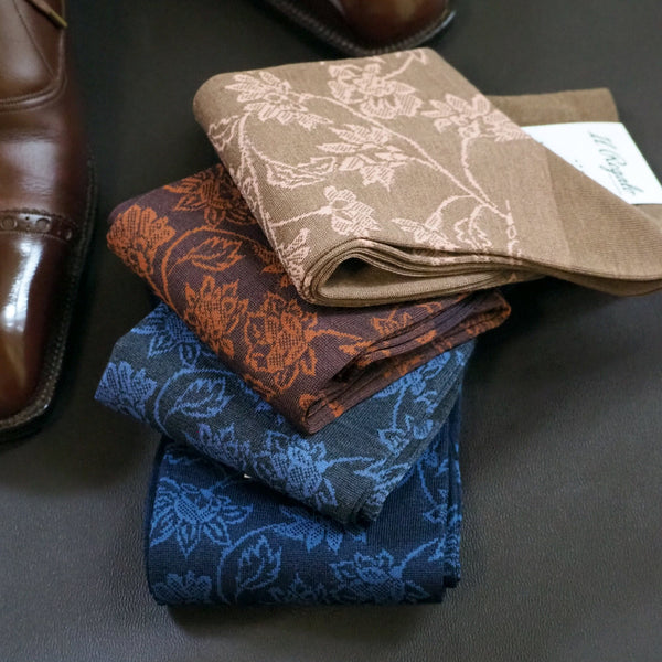 ペイズリーブルームソックス - 靴下  Il Regalo/イルレガロ | HIGH QUALITY SOCKS