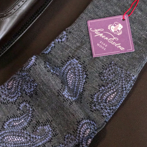 クラシックペイズリーロングホーズ - 靴下  Il Regalo/イルレガロ | HIGH QUALITY SOCKS