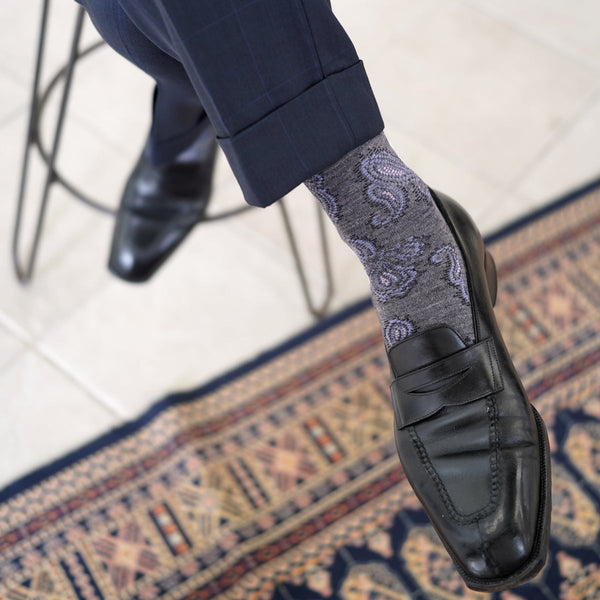 クラシックペイズリーロングホーズ - 靴下  Il Regalo/イルレガロ | HIGH QUALITY SOCKS