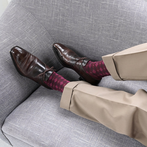 ダイヤモンドロングホーズ - 靴下 Il Regalo/イルレガロ | HIGH QUALITY SOCKS