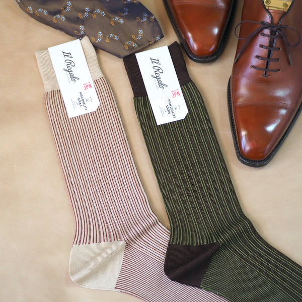 ダブルストライプソックス - 靴下 Il Regalo/イルレガロ | HIGH QUALITY SOCKS