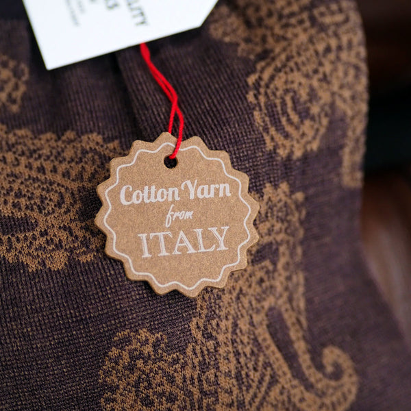 ファインペイズリーロングホーズ - 靴下 Il Regalo/イルレガロ | HIGH QUALITY SOCKS