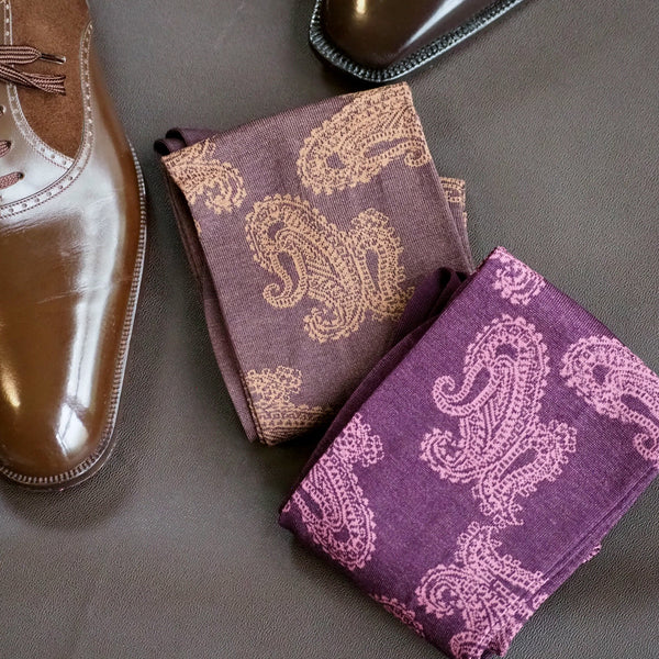 ファインペイズリーロングホーズ - 靴下  Il Regalo/イルレガロ | HIGH QUALITY SOCKS