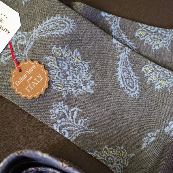 フローラルペイズリーソックス - 靴下 Il Regalo/イルレガロ | HIGH QUALITY SOCKS