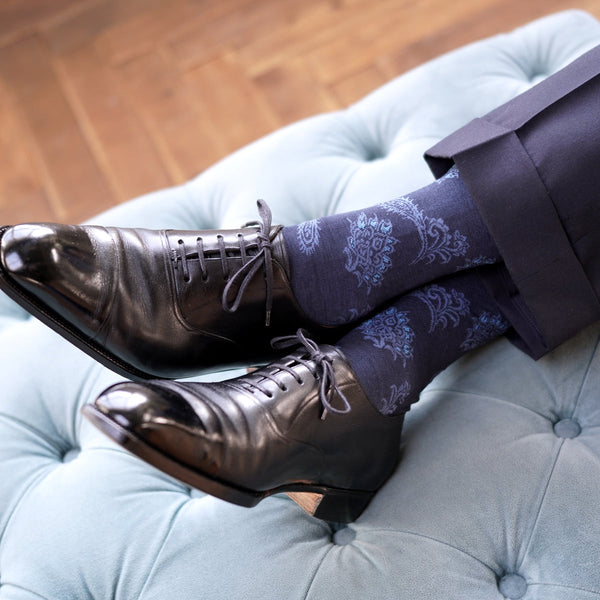 フローラルペイズリーソックス - 靴下  Il Regalo/イルレガロ | HIGH QUALITY SOCKS