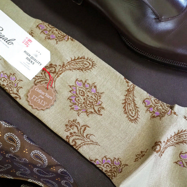 フローラルペイズリーソックス - 靴下 Il Regalo/イルレガロ | HIGH QUALITY SOCKS