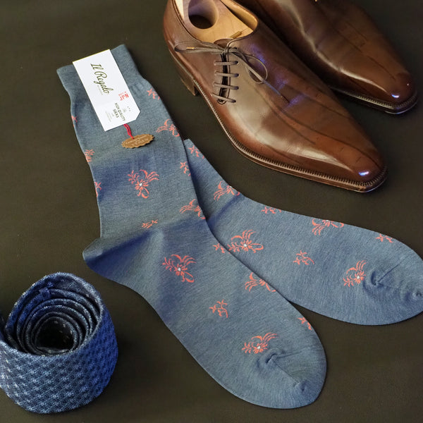 フローラルドットソックス - 靴下 Il Regalo/イルレガロ | HIGH QUALITY SOCKS