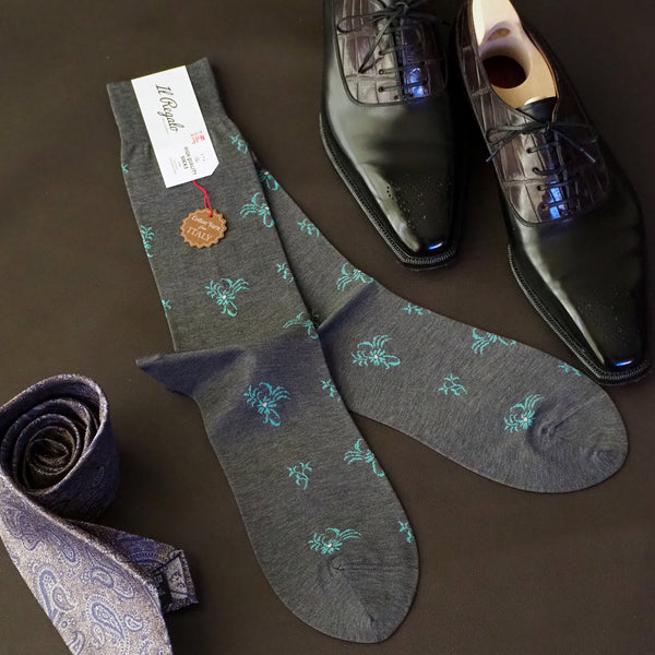 フローラルドットソックス - 靴下 Il Regalo/イルレガロ | HIGH QUALITY SOCKS