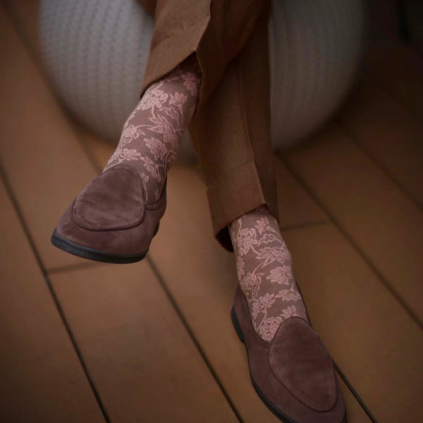 ペイズリーブルームソックス - 靴下 Il Regalo/イルレガロ | HIGH QUALITY SOCKS