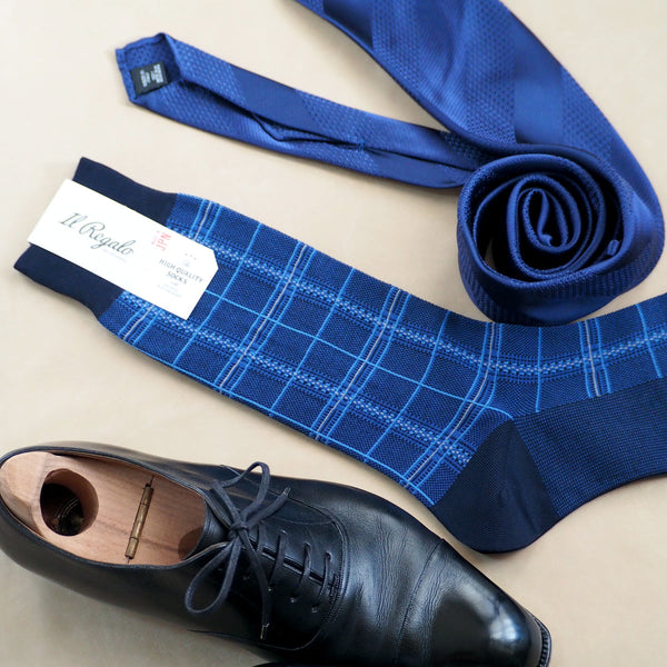 グレンチェックソックス - 靴下 Il Regalo/イルレガロ | HIGH QUALITY SOCKS