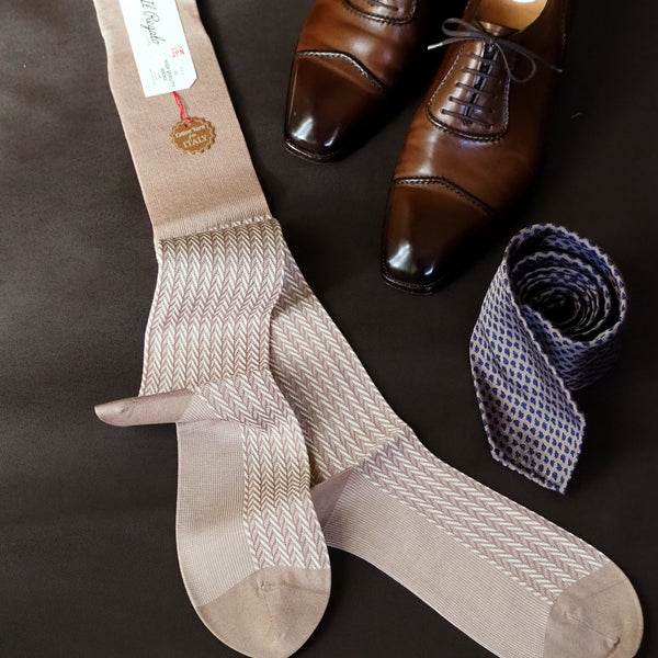 ヘリンボーンロングホーズ / Lサイズ - 靴下 Il Regalo/イルレガロ | HIGH QUALITY SOCKS