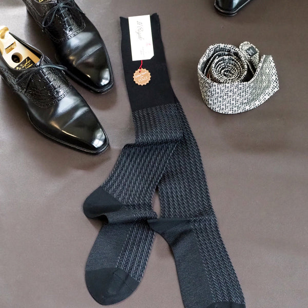 ヘリンボーンロングホーズ / Lサイズ - 靴下 Il Regalo/イルレガロ | HIGH QUALITY SOCKS