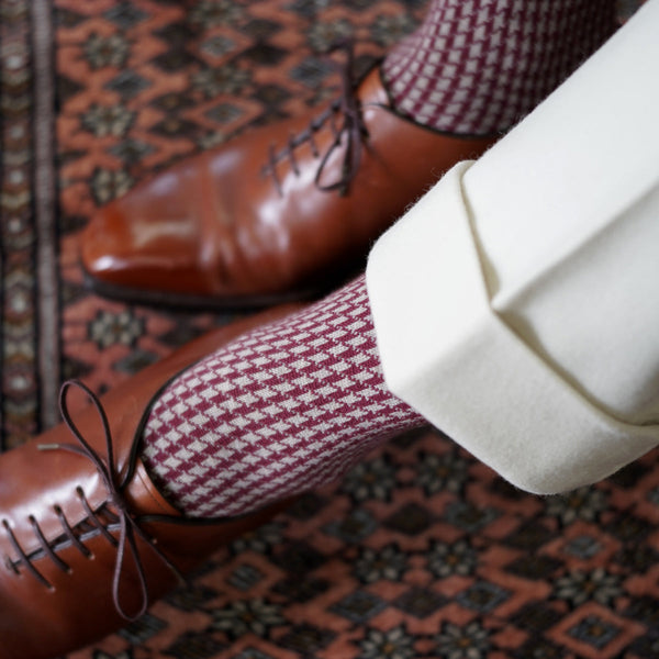 ハウンドトゥースソックス - 靴下 Il Regalo/イルレガロ | HIGH QUALITY SOCKS