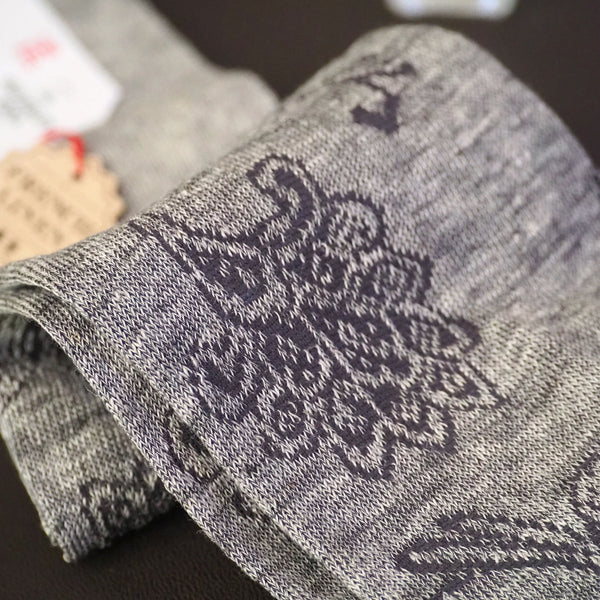 リネンフローラルロングホーズ  / Lサイズ - 靴下  Il Regalo/イルレガロ | HIGH QUALITY SOCKS