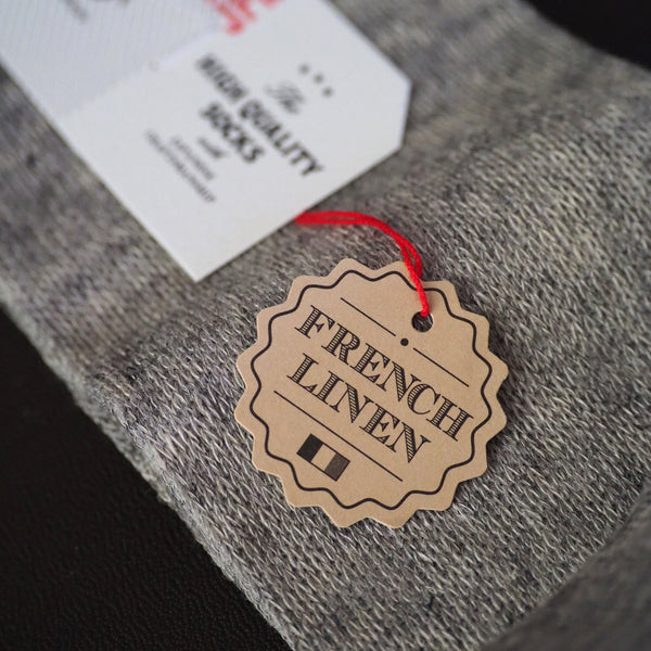 リネンフローラルロングホーズ - 靴下  Il Regalo/イルレガロ | HIGH QUALITY SOCKS