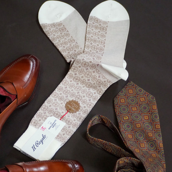 メダリオンソックス - 靴下  Il Regalo/イルレガロ | HIGH QUALITY SOCKS
