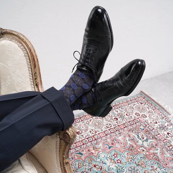 ボールドメダリオンロングホーズ - 靴下 Il Regalo/イルレガロ | HIGH QUALITY SOCKS