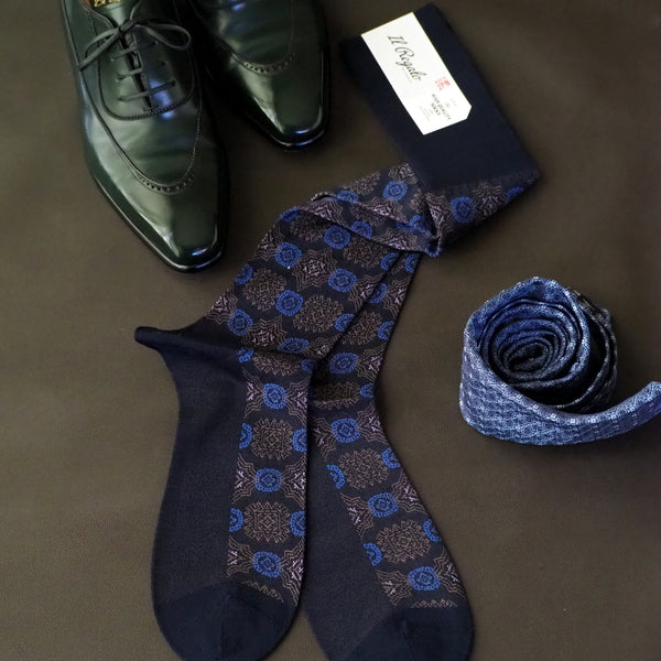 ボールドメダリオンロングホーズ - 靴下 Il Regalo/イルレガロ | HIGH QUALITY SOCKS