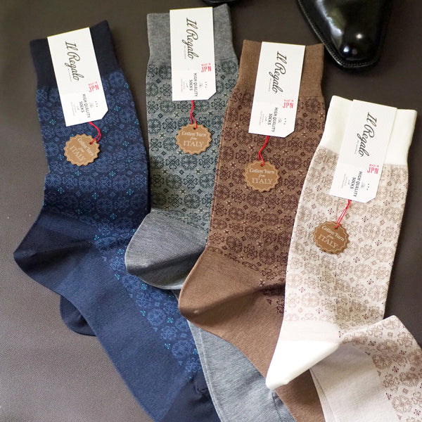 メダリオンソックス - 靴下  Il Regalo/イルレガロ | HIGH QUALITY SOCKS