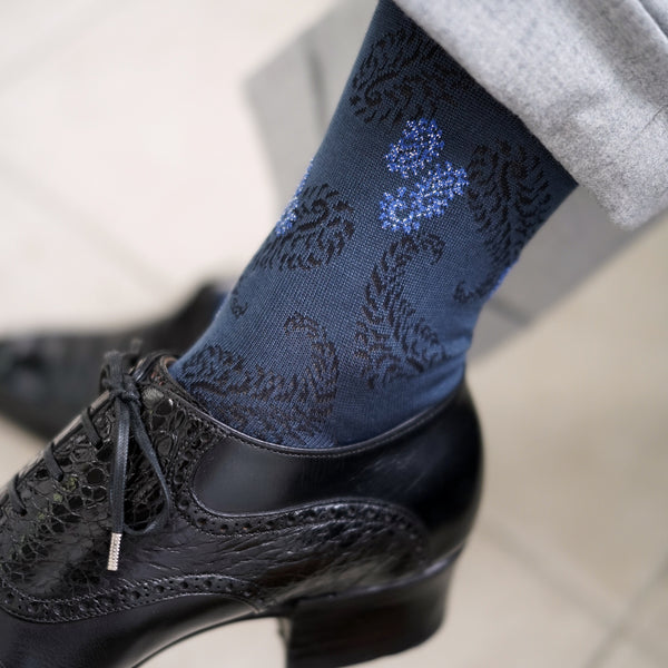 ムーンライトペイズリーソックス - 靴下 Il Regalo/イルレガロ | HIGH QUALITY SOCKS