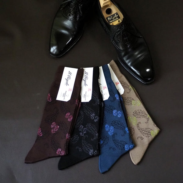 ムーンライトペイズリーソックス - 靴下 Il Regalo/イルレガロ | HIGH QUALITY SOCKS