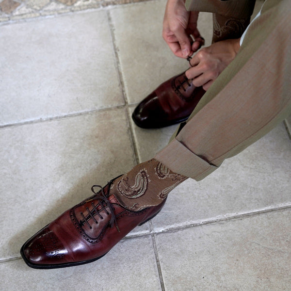 アンティークペイズリーソックス - 靴下 Il Regalo/イルレガロ | HIGH QUALITY SOCKS