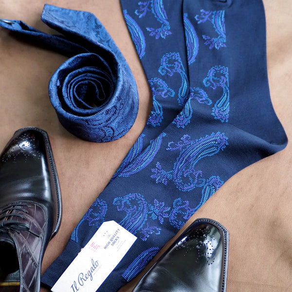 アンティークペイズリーソックス - 靴下 Il Regalo/イルレガロ | HIGH QUALITY SOCKS