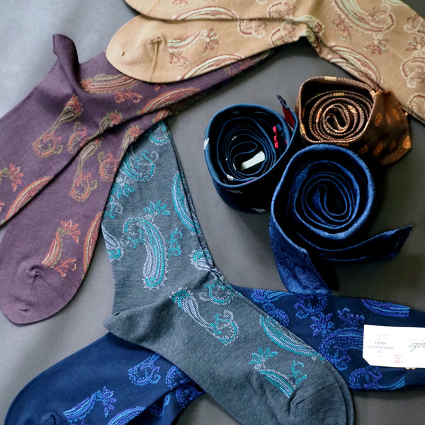 アンティークペイズリーソックス - 靴下 Il Regalo/イルレガロ | HIGH QUALITY SOCKS