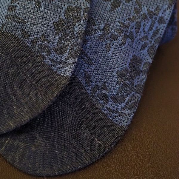 ラミーフローラルロングホーズ - 靴下 Il Regalo/イルレガロ | HIGH QUALITY SOCKS