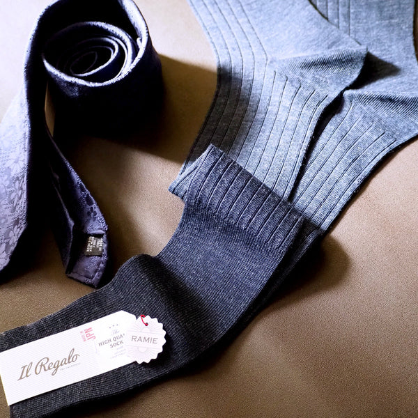 ラミーリブロングホーズ / Lサイズ - 靴下  Il Regalo/イルレガロ | HIGH QUALITY SOCKS