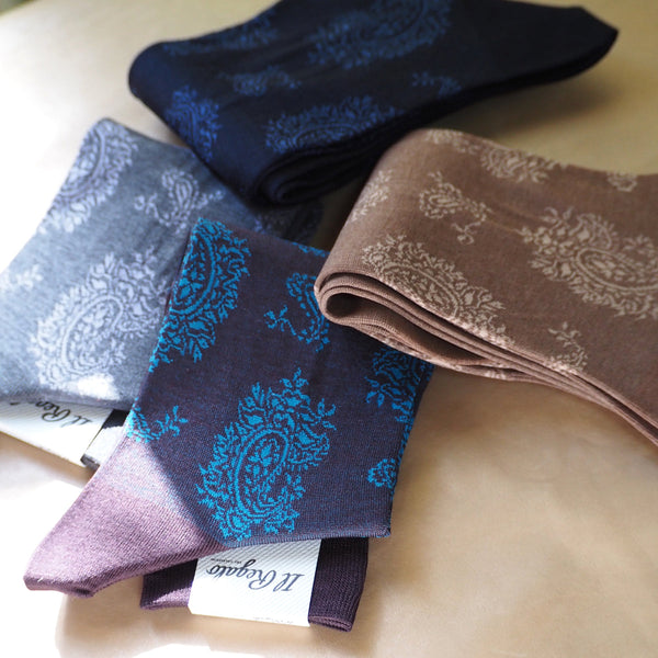 レトロペイズリーソックス - 靴下 Il Regalo/イルレガロ | HIGH QUALITY SOCKS