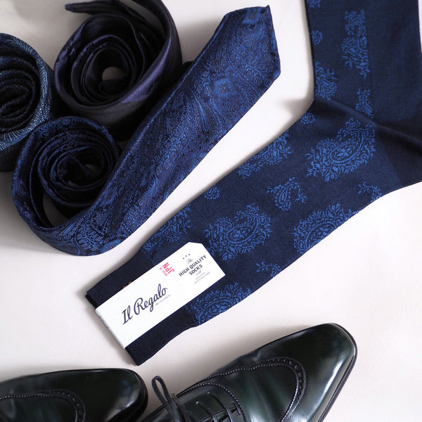 レトロペイズリーソックス - 靴下 Il Regalo/イルレガロ | HIGH QUALITY SOCKS