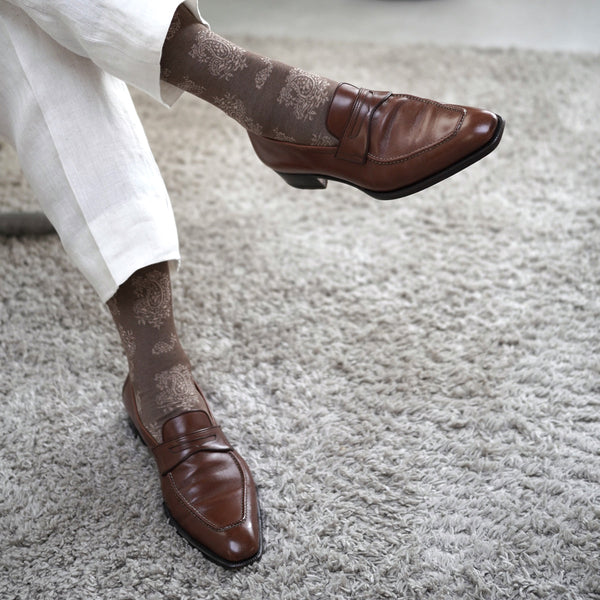 レトロペイズリーソックス - 靴下 Il Regalo/イルレガロ | HIGH QUALITY SOCKS