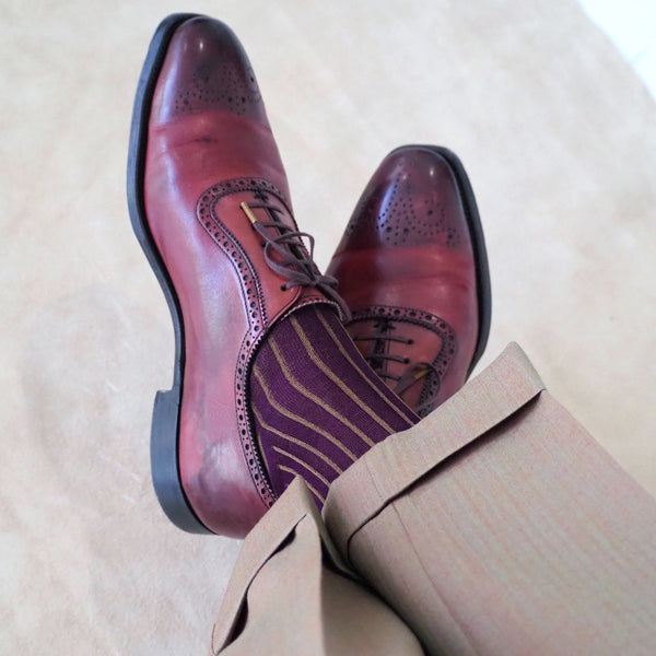 リバーシブルロングホーズ - Il Regalo/イルレガロ | HIGH QUALITY SOCKS