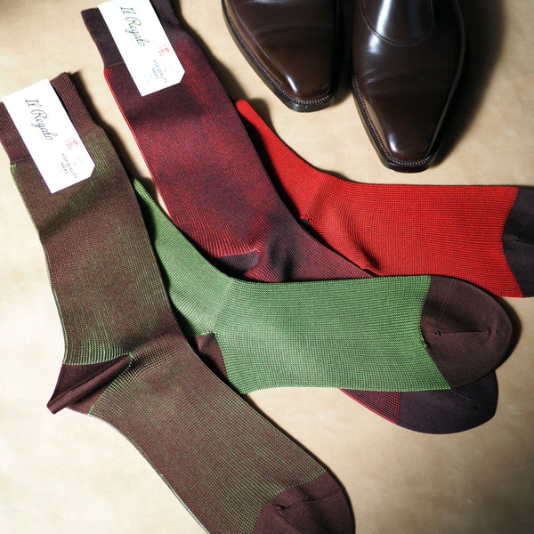 リバーシブルバイカラーソックス - 靴下 Il Regalo/イルレガロ | HIGH QUALITY SOCKS