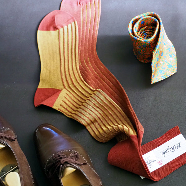 リバーシブルロングホーズ -   Il Regalo/イルレガロ | HIGH QUALITY SOCKS